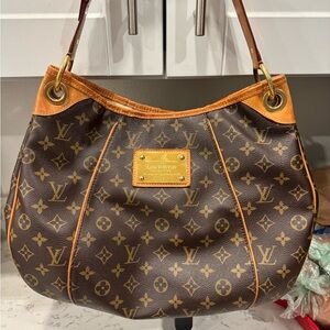 Louis Vuitton Monogram Shoulder Bag in Brown and Tan